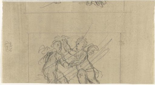 Fragment of a study with two putti