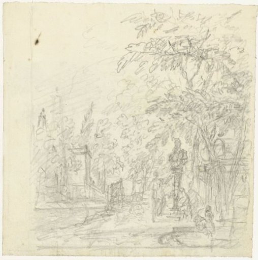 Park view with girls at a herm