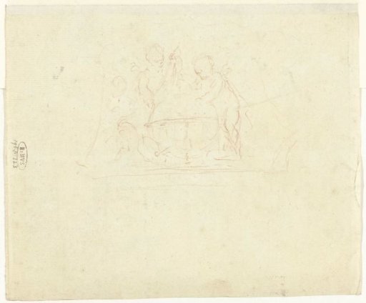 Putti around a globe