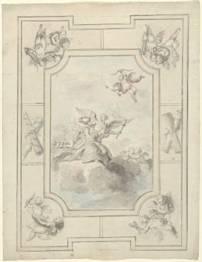 Design for a ceiling painting with an allegory of Peace