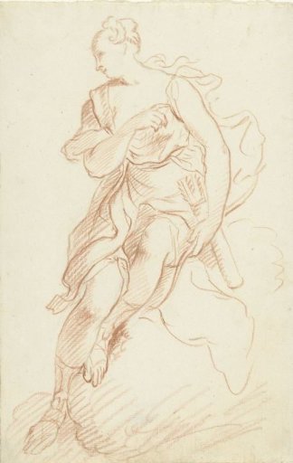 Study of a seated Diana