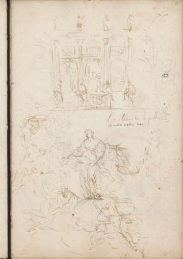 Composition study and allegory of painting
