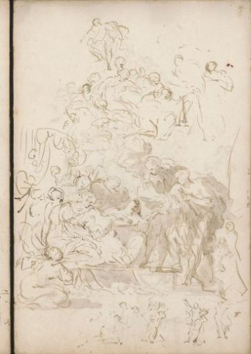 Composition studies with groups of figures