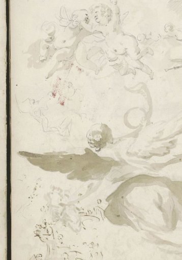 Study sheet with an angel and putti