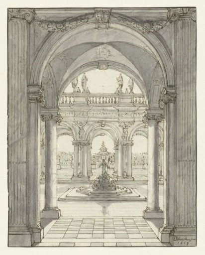 Square in front of a Renaissance palace