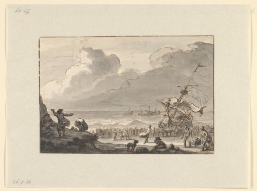 Cargo of a ship being landed