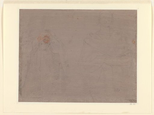 Two studies of a standing boy