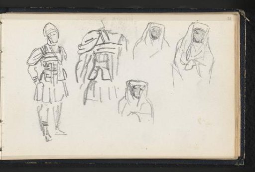 Roman soldier and man with a headscarf