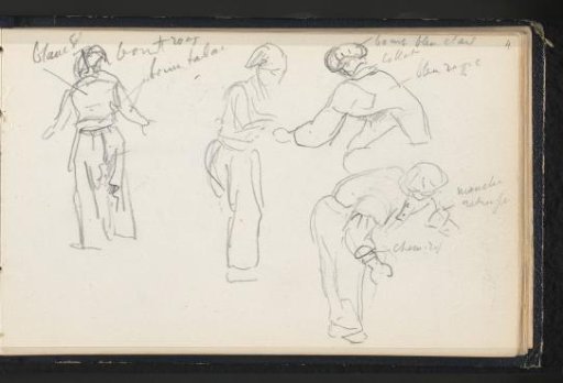 Four Men in Bent-Forward Poses