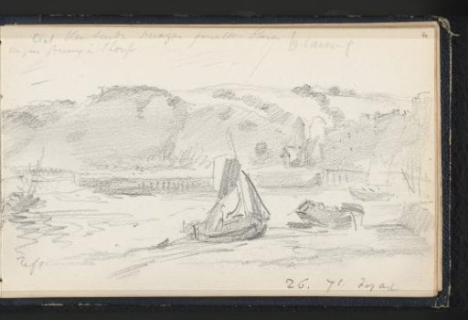 View of the harbor and beach of Dieppe