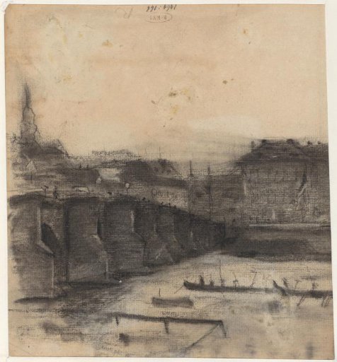 View of a bridge in a city