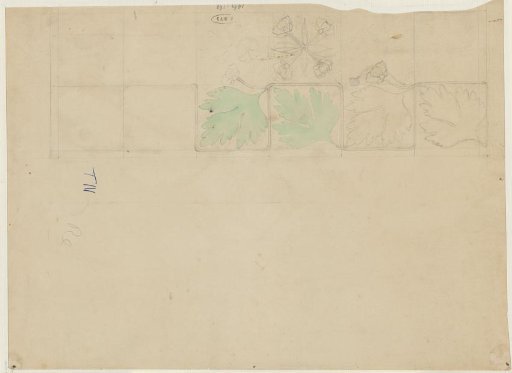 Ornament with leaves and flowers
