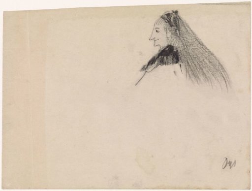 Woman with long hair