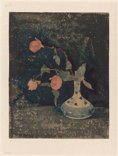 Three Roses in an Oriental Vase