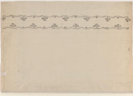 Design for a frieze with a floral motif