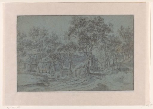 Farmhouse among trees