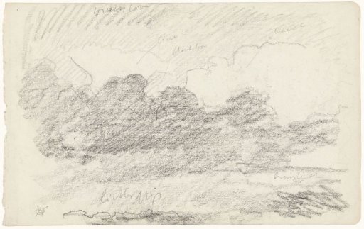 Cloudy sky, with color notes