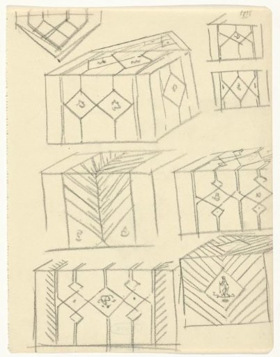 Ornamental designs on blocks