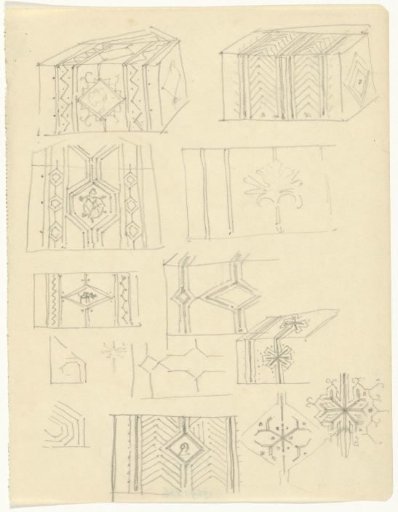 Ornamental designs on blocks