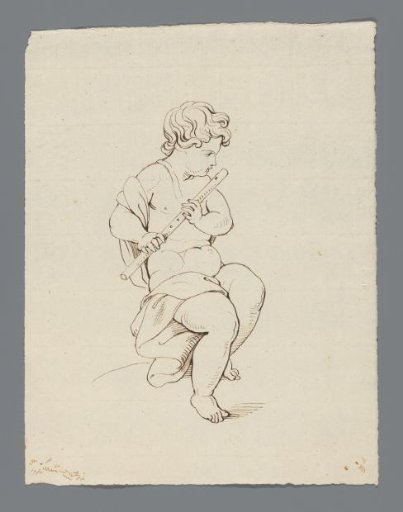 Child with a transverse flute