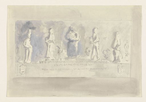Design on the occasion of the 100th anniversary of De Grootnoordhollandsche van 1845 and Algemeene Friesche