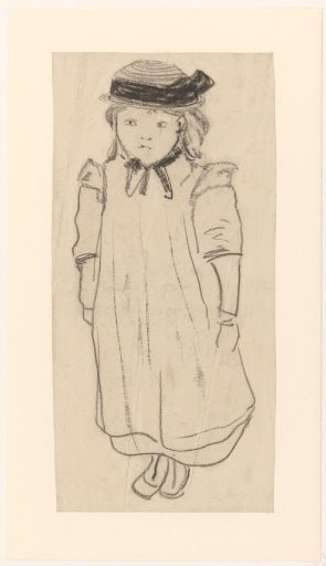 Standing girl with hat