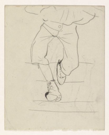 Legs of a walking boy