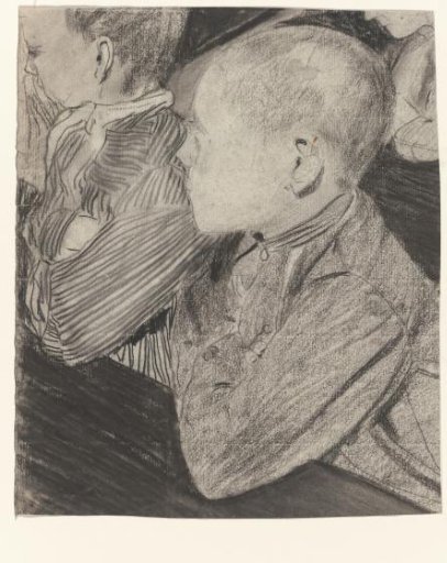 Two boys at a school desk