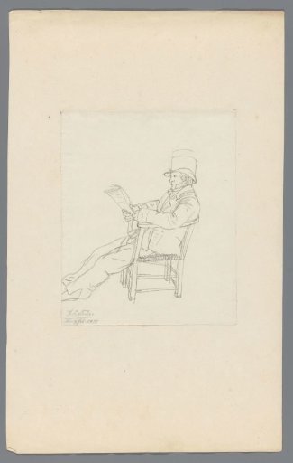 Man Reading in a Chair