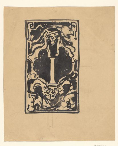 Decorative design with lions