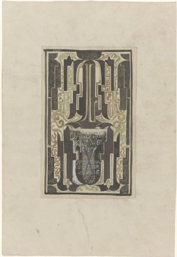 Design for Jan Ligthart calendar for 1918