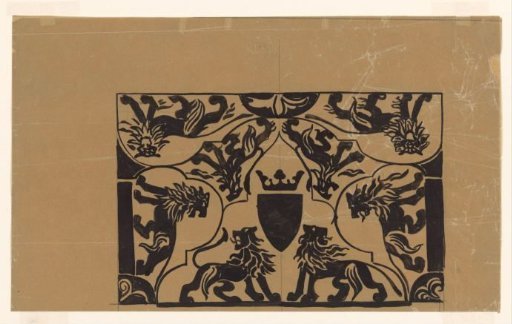 Ornamental design with lions