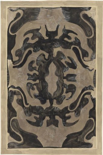 Decorative design with lions