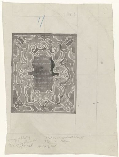 Ornamental design with names of persons