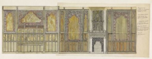 Design for Wall Paneling and a Chimney Piece