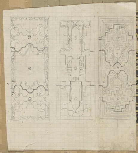 Three decorative designs