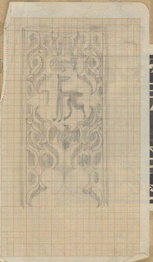 Decorative design with an animal