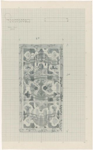 Decorative design in grey-blue