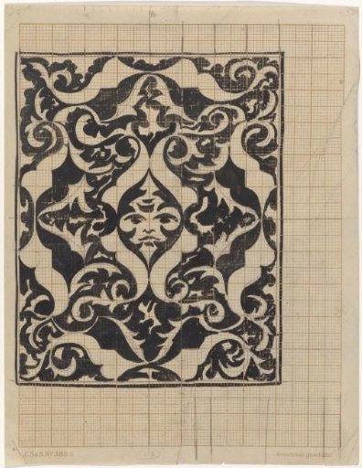 Decorative design with mask