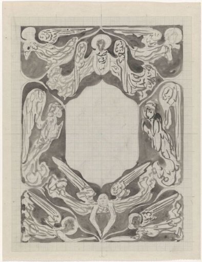 Decorative design with angels