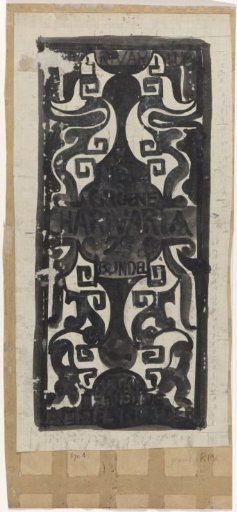 Design for title page of Charivaria, 2nd volume