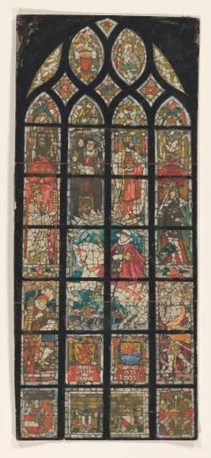 Stained Glass Window in the New Church in Delft