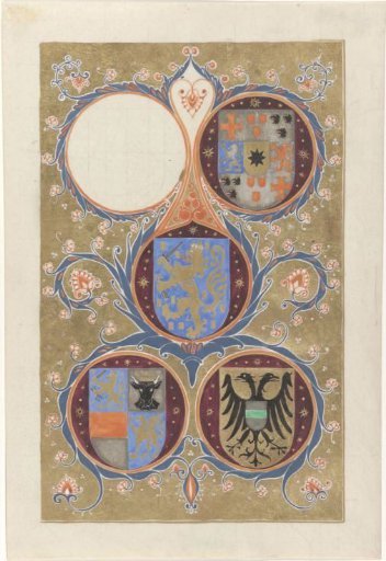 Four coats of arms
