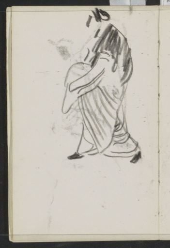 Figure in Eastern clothing, presumably a kimono