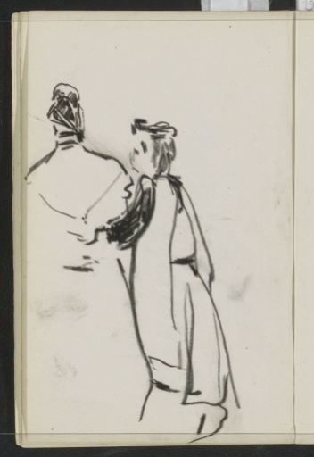 Couple standing arm in arm