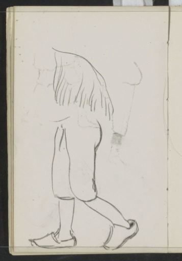 Legs with feet in clogs