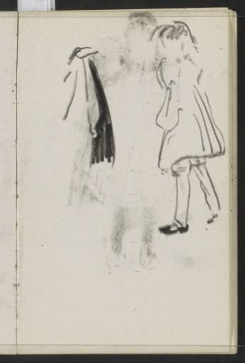 Walking girl in a dress