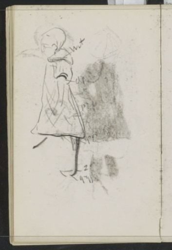 Girl in a dress with short sleeves