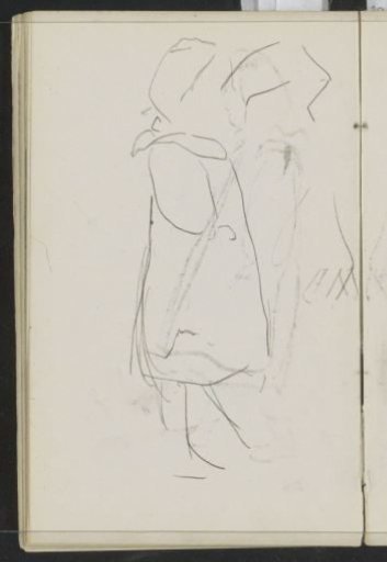 Standing girl in a dress