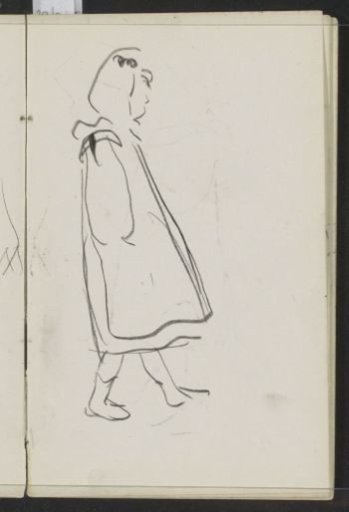 Walking Girl in a Dress